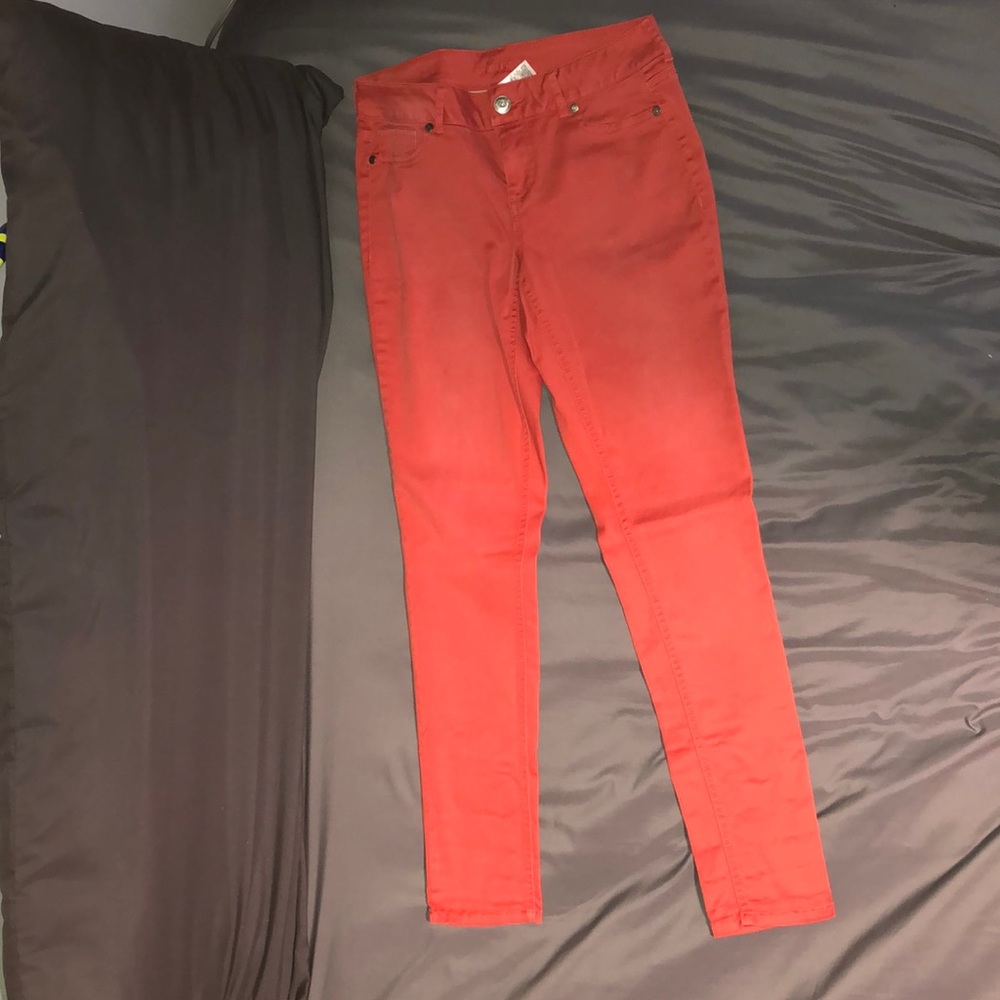 Dark Peach Jeans